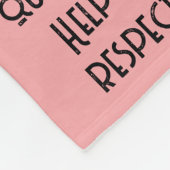 Woodland Zebra Kinder Christliches Gebet auf Rosa Fleecedecke (Ecke)