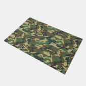 Woodlands Camouflage Outdoor Geschenk Fußmatte (Schrägansicht)