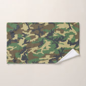 Woodlands Camouflage Outdoorsman-Geschenk Badhandtuch Set (Handtuch)
