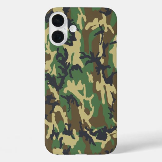 Woodlands Camouflage Outdoorsman Geschenk Case Mat (Rückseite)