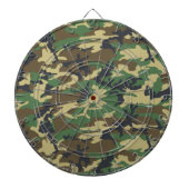 Woodlands Camouflage Outdoorsman-Geschenk  Dartscheibe (vorne)