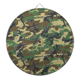 Woodlands Camouflage Outdoorsman-Geschenk  Dartscheibe