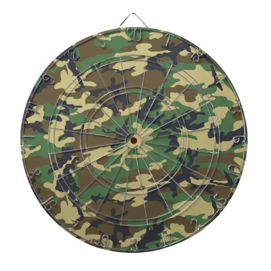 Woodlands Camouflage Outdoorsman-Geschenk  Dartscheibe (vorne)