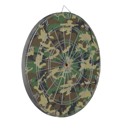 Woodlands Camouflage Outdoorsman-Geschenk  Dartscheibe (Vorderseite Links)