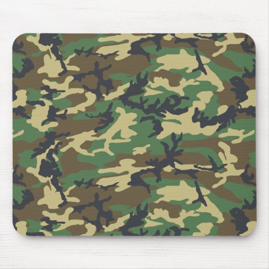 Woodlands Camouflage Outdoorsman-Geschenk Mousepad (Vorne)