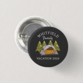 Woodlands Camping Trip Family Wiedersehen Custom Button (Vorne & Hinten)