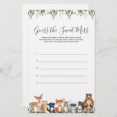 Woodlandtiere Baby-Dusche schätzen das süße Chaos (Vorne/Hinten)