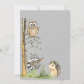 Woodlandtiere Babydusche Einladung (Vorderseite)