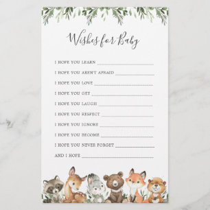Woodlandtiere Babyduschen für Kinder