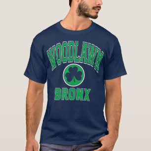 Woodlawn Bronx NY Varsity Kleeblatt Green T-Shirt
