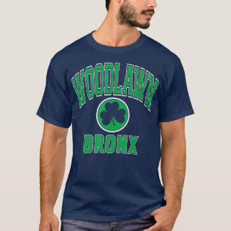 Woodlawn Bronx NY Varsity Kleeblatt Green T-Shirt