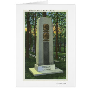 Woodlawn Friedhof, Mark Twain Gravestone Scene