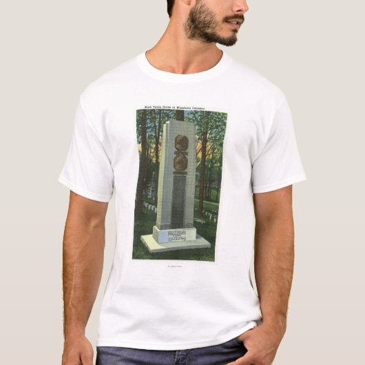 Woodlawn Friedhof, Mark- Twaingrabstein-Szene T-Shirt (Vorderseite)