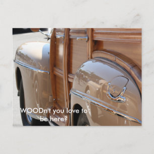 WOODLiebe du nicht hier zu sein? Postkarte