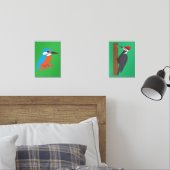 Woodpecker and Kingfisher Bilderwand Sets (Schlafzimmer)
