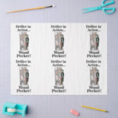 Woodpecker Bird Funny Birthday Seidenpapier (Basteln)