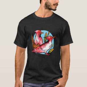Woodpecker Bird Nature Rote Flecker Wo T-Shirt