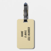 Woodpecker Foto Sepia Saguaro Cactus Arizona Gepäckanhänger (Rückseite vertikal)