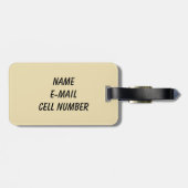 Woodpecker Foto Sepia Saguaro Cactus Arizona Gepäckanhänger (Rückseite horizontal)