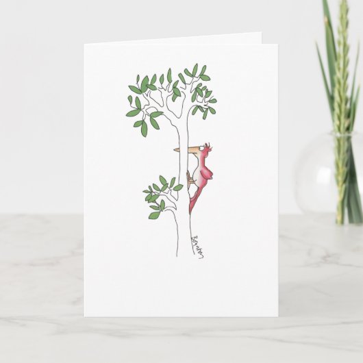 Woodpecker Karte (Vorderseite)