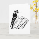 Woodpecker Karte (Gelbe Blume)