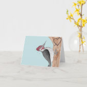 Woodpecker-Liebe Karte (Gelbe Blume)