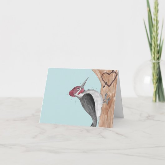 Woodpecker-Liebe Karte (Vorderseite)
