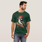 Woodpecker Niedlich Bird Illustration Natur Lover T-Shirt (Vorne ganz)