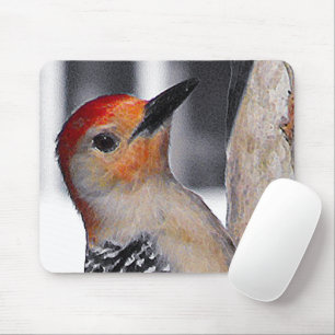 Woodpecker Portrait Mousepad