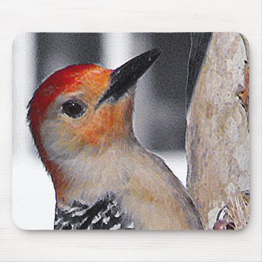 Woodpecker Portrait Mousepad (Vorne)