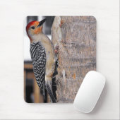 Woodpecker-Portrait Mousepad (Mit Mouse)