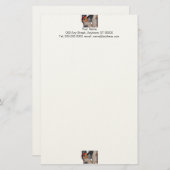 Woodpecker Portrait Stationery Briefpapier (Vorne/Hinten)