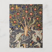 Woodpecker Tapestry Textile William Morris Postkarte (Vorderseite)