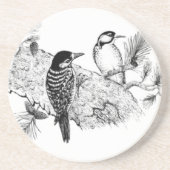 Woodpecker-Untersetzer Sandstein Untersetzer (Vorne)