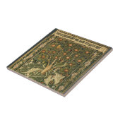 Woodpecker von William Morris, Vintage Textilkunst Fliese (Seite)