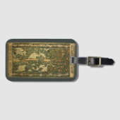 Woodpecker von William Morris, Vintage Textilkunst Gepäckanhänger (Vorderseite (Horizontal))