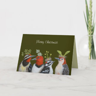 Woodpecker Weihnachtskarte Feiertagskarte