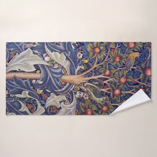 Woodpecker, William Morris Badehandtuch (Badehandtuch)