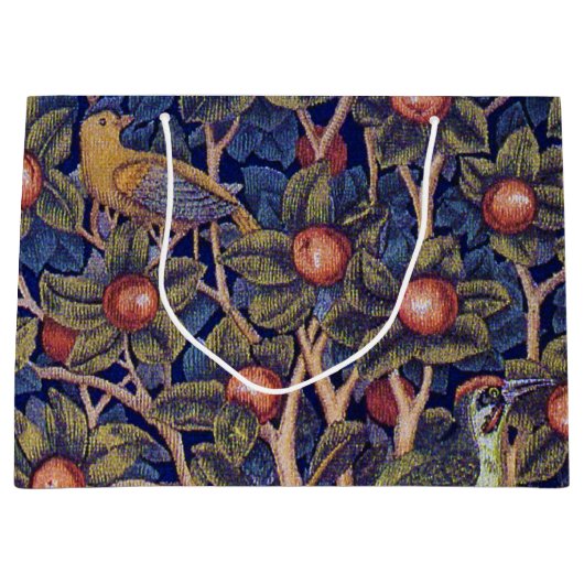 Woodpecker, William Morris große Geschenktasche Geschenktüte (Vorderseite)