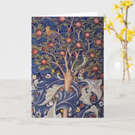 Woodpecker, William Morris Karte (Gelbe Blume)