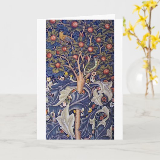 Woodpecker, William Morris Karte (Gelbe Blume)