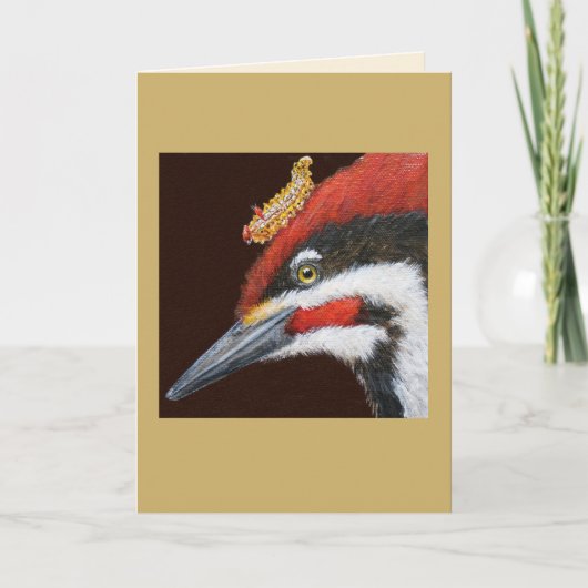 Woodrow the pileated speodpecker card karte (Vorderseite)
