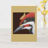 Woodrow the pileated speodpecker card karte (Gelbe Blume)