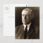 Woodrow Wilson 28 Postkarte (Vorne/Hinten)