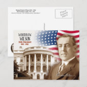 Woodrow Wilson - 28. Präsident der USA Postkarte (Vorne/Hinten)