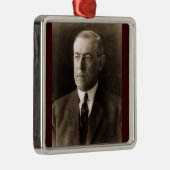 Woodrow Wilson 28. Präsident Silbernes Ornament (Rechts)