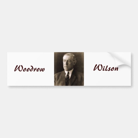 Woodrow Wilson Autoaufkleber (Vorne)