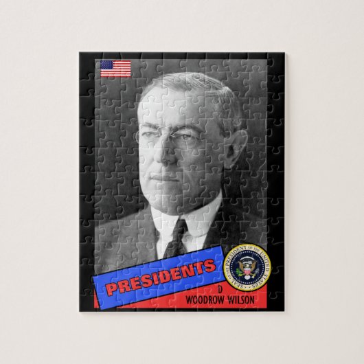 Woodrow Wilson Baseball Card Puzzle (Vertikal)