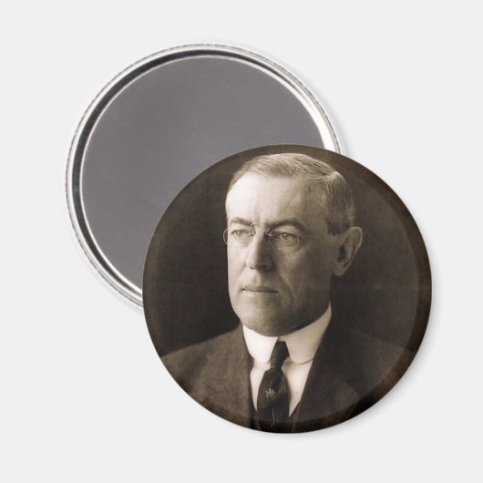 Woodrow Wilson Magnet (Vorderseite/Rückseite)