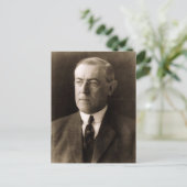 Woodrow Wilson Postkarte (Stehend Vorderseite)